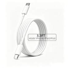 1/3 Stücke 3.3ft/6.6ft USB-C zu USB-C Datenkabel, kompatibel mit iPhone 17/16/15 Pro Max, S26/S25/S24/S23/S22/S21, Laptop, Switch, Steam Deck und anderen Type-C Geräten, Handy Ladekabel - Weiss - Übersicht 11