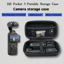 Bolsa de almacenamiento portátil Pocket 3, estuche de almacenamiento portátil compatible con Osmo Pocket 3, caja protectora de almacenamiento de viaje con carcasa dura, diseño compacto con correa para la muñeca - Ver 10