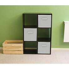 SimpleHouseware Collapsible Storage Bin - 6 Pack - Gris - Ver 6