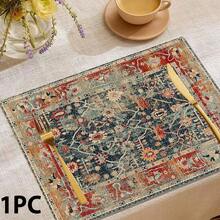 1pc/4pcs/6pcs/8pcs, Vintage Bohemian Style, Suitable For Dining Table, Breakfast Mat, Coffee Bar, All-Season Decor, Washable Table Mat, Room Decoration, Kitchen Dining Table Mat, Indoor/Outdoor Party Decor, Home Decor, Ideal Gift - Multicolor - View 6