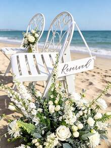 1pc Acrylic Reserved Sign, Wedding Reservation Card, Reserved Wedding Sign, Reserved Chair Sign, Reserved Table Sign, Wedding Decor, Summer Birthday Gift, Beach Theme, Back To School, Stationery, Room Decor - Platform 4 - View 5