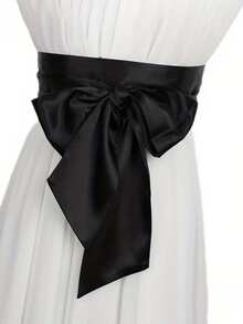 1 pièce Ceinture décorative de robe de mariée avec nœud - Multicolore - Voir 9
