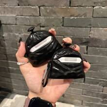 1個創意黑色垃圾袋造型專業保護殼，適用於 3/12代 Apple 藍牙耳機套 - 彩色 - 查看 2