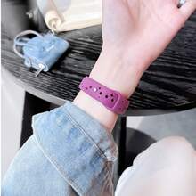 Exquisite And Gorgeous Strap Design, Multifunctional Daily Strap, Featuring Durable And Breathable Hollow Out Star Language Silicone Buckle Design, Suitable For Xiaomi Band 10/9/8 Models. Quick Release Buckle Design, Supports NFC Version Sharing, Beautiful And Elegant Strap, Smart Sports Strap Accessory For Couples - Multicolor - View 6