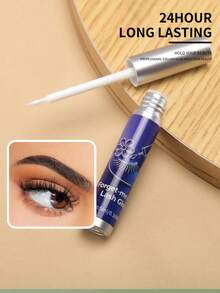 5ml Cola Transparente para Cílios, Fixação Super Forte & 48H à Prova d'Água, Adesivo para Cílios Livre de Látex & Formaldeído com Pincel Aplicador para Cílios Postiços, Maquiagem DIY para Festa - Branco - Visão 9