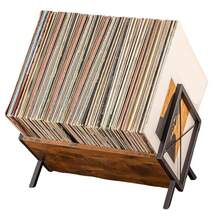 Vinyl LP Music Record Storage Rack Box Cube Cabinet Case Unit Display 80 Lps - View 10