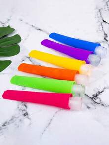 1/2/3/4/6pcs Reusable Silicone Popsicle Molds With Lids, Popsicle Maker For Making Popsicles, Yogurt Bars, Jelly, Kitchen Tools And Accessories - Multicolor - View 3