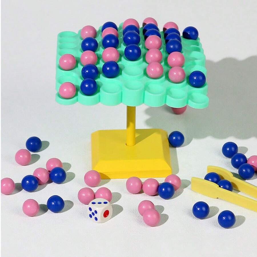 Bead Balance Tree Board Game, Multi-Player Interactive Stacking Challenge Toy, Educational Tabletop Game, Suitable For Family Gatherings, Solo Play And Group Entertainment