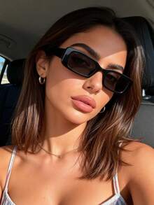 1/2 Pairs Vintage Ins Style Fashion Design, Classic Elegant Fashion Women's Glasses, Suitable For Daily Life, Dating, Street Photography Decoration, Fits All Face Shapes - View 2