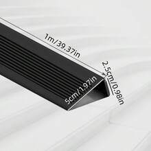 1 Buah Pelindung Tepi Tangga, Strip PVC DIY untuk Tangga Anti Selip, Ideal untuk Sudut Tangga Dalam Ruangan, dll., Anti Selip - A - View 2