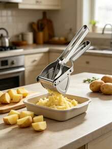 1 Piece Potato Ricer With A Labor-Saving Lever Design. It Effortlessly Mashes Potatoes Into Puree, Saving Time And Effort For A Smooth Texture. - Multicolor - View 2