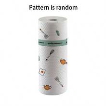 50/100/200pcs Disposable Slouchy Cleaning Cloth, Thickened Kitchen Paper Towels, Non-Stick Oil Dishwashing Cloth, Dry & Wet Dual Use, Cleaning Paper Towels, Random Pattern - Multicolor - View 6
