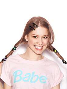 Kawaii Bat Women's Hairpin, Sweet And Cool Girl Style, Suitable For Women's Hair Accessories For Parties And Photos For Halloween & Everyday Wear - Multicolor - View 4