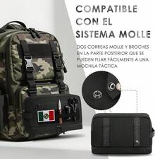 ETRONIK Neceser Hombre, Neceser de Viaje con Doble Capa, Estiloáctico Bolsa de Viaje Hombre Impermeable, Neceser Para Hombre Sobaquera Hombre con EDC Molle para el Cuarto de Baño - Neceser, 10 pulgadas - Ver 5