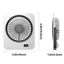 Portable Desktop Mini Fan, 5-Speed Adjustable, USB Rechargeable Table Fan, Digital Display Mini Hanging/Standing Fan, Outdoor Handheld Fan, Portable Durable Fan For Office, Dorm, Outdoor Travel - Desk Fan - View 8