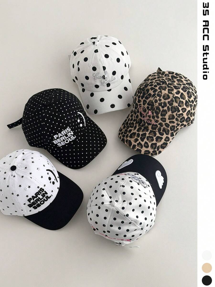 1pc Women's Soft Top Niche White Baseball Cap, Vintage Embroidered Couple Hat, Face-Slimming Patchwork Embroidery, Fashion Street Style Baseball Cap, American Letter Embroidery, Curved Brim Sun Hat