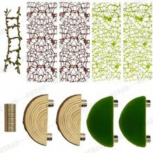 Jumping Spider Habitat Decor Set, Wooden Terrarium Background, Climbing Net, Rope Bridge, Jumping Platform, Spider Terrarium Accessories Kit - Jumping Spider Habitat - View 9