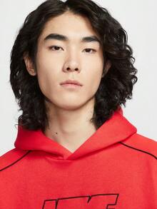 Nike 男款 AS M NK AIR PO HDY 針織運動衫 IF1267-696 - 紅色 - 查看 5
