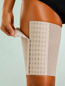 1 Pair Women's Shaping Leg Bands, Comfortable Ring Compression Design With Adjustable Snap Buckles, Slimming For Fitness Equipment Training, Indoor Workout And Daily Wear - Multicolor - View 7