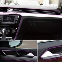 5m Flexible Car Decorative Trim Strip, Universal Car Interior Decoration Strip, Dashboard Door Edge Body Styling Decorative Strip - A - View 9