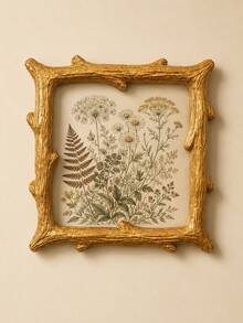 Vintage Gold Picture Frame, Elegant Antique Photo Frame Decor, Luxury Wall Art Frame, Botanical Artwork Display, Farmhouse Home Decor, Aesthetic Tabletop Frame, Classic European Style Frame For Living Room Bedroom Office - A - View 10