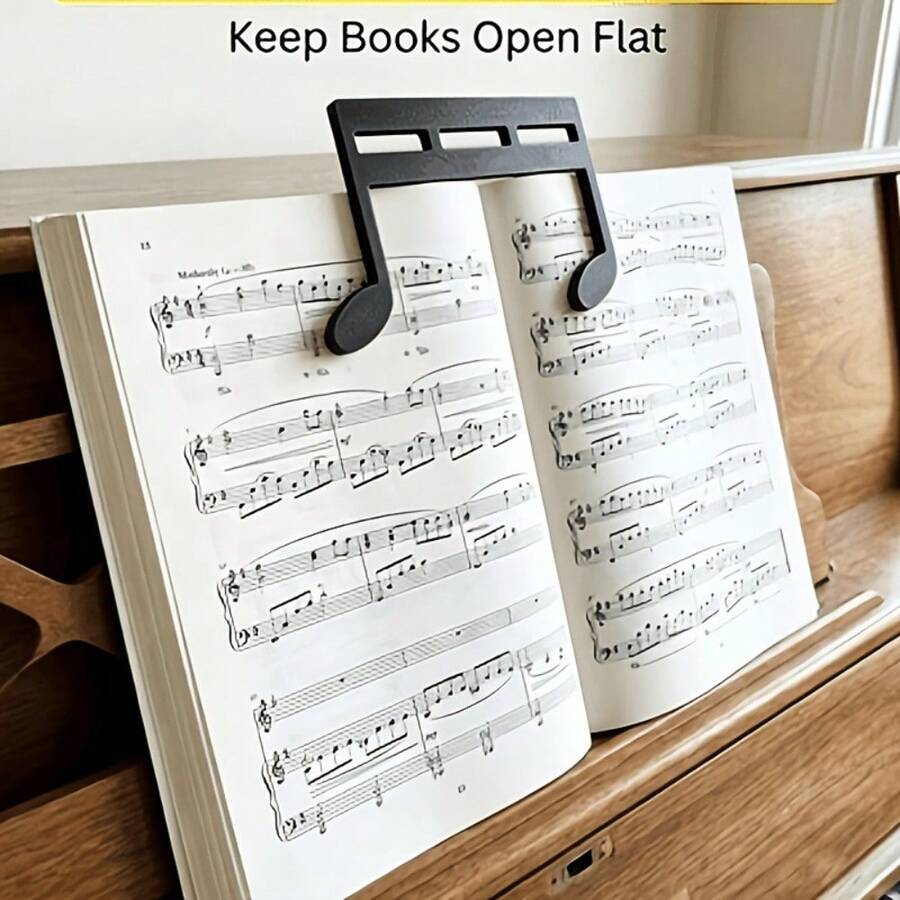 1pc Multifunctional Music Stand, Music Score Fixing Clip, Suitable For Fixing Piano, Guitar, And Violin Scores, Suitable For Music Enthusiasts - Multicolor - View 1