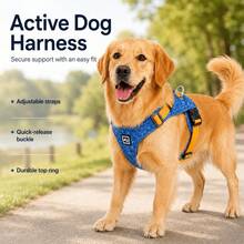 Retro Denim Style With Reflective Strips Contrasting Colors Adjustable Breathable Chest And Back Suitable For Small And Medium-Sized Dogs - Multicolor - View 1