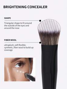 MAANGE 1/2/3pcs Professional Foundation Brushes, With Box, Skin-Friendly Makeup Tools, Suitable For Liquid, Cream And Powder, Used For Base, Blending And Face Brushing, Suitable For Daily Makeup, Travel Essential, Makeup Gift. - Multicolor - View 12