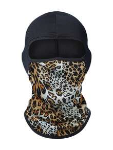 Fabulous Be Xtreme Casco de ciclismo con estampado de leopardo y patrón de corazón dulce y fresco, máscara facial de seda de hielo transpirable con protección solar, cubierta de cara y cuello a prueba de viento para motocicleta y actividades al aire libre - Multicolor - Ver 12