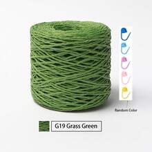 1/2 Roll High-Quality Raffia Yarn Straw Paper - Natural Fiber Macrame For Crochet Crafts, Jewelry Making, Hand Knitting, Summer Hats, Baskets, Gift Wrapping & More - Twisted String In Assorted Colors, Yarn Crochet - Multicolor - View 9
