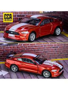 1:42 Ford Mustang GT 2018 車模，紅黃藍塗裝改裝版合金模型玩具，仿真賽車展示收藏禮品 - 彩色 - 查看 10