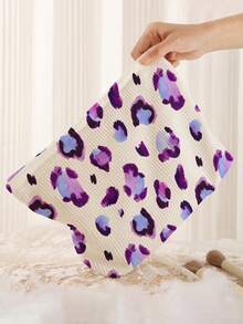 1pc Portable Cosmetic Storage Bag Animal Pattern Double-Sided Print Travel Zipper Makeup Pouch Multifunctional Toiletry Organizer Bag - Multicolor - View 5