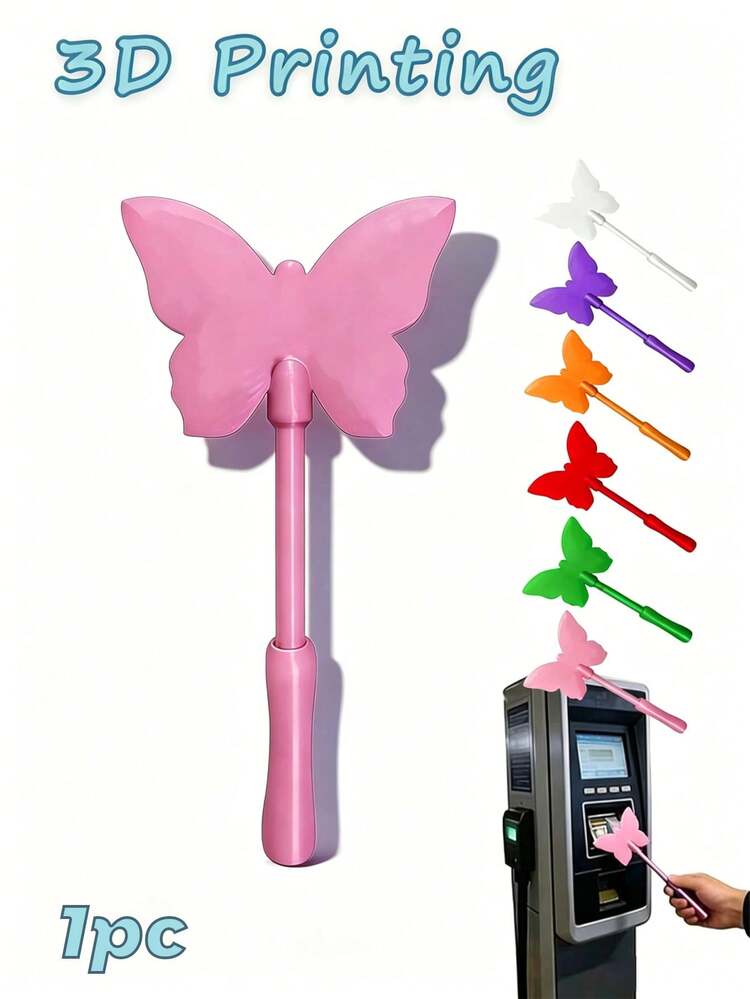 Varita Mágica 3D Para Pagos Sin Contacto – Con Clip Para Tarjetas Y Ranura, Diseño Estrella, Rosa Dorado, Ideal Para Regalos Y Uso Diario