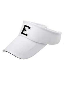 1pc Unisex Beach Hat,Tennis Golf Sun Hat,Solid Color Summer Baseball Cap,Adjustable Ponytail Friendly Design,Suitable For Outdoor Sport,Beach,Vacation - White - View 11