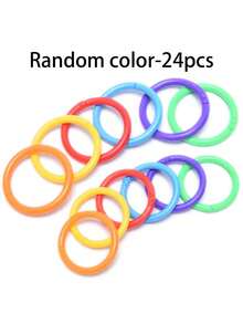 50 piezas de anillos sueltos para hojas, anillos de libros multicolor, adecuados para tarjetas, álbumes de fotos, suministros de oficina de hojas sueltas, álbumes de recortes, apilamiento de archivos y organización de tarjetas de colores, para uso escolar, doméstico o de oficina - multicolor - Ver 11