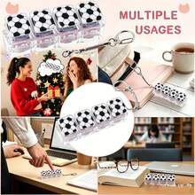 1pc Football Keyboard Stress Relief Keychain - A Colorful Fidget Toy That Effectively Relieves Stress With Bright Macaron Colors. Attractive Appearance, Color And Design, Perfect For Party Favors, Gifts And Presents For Friends. Football Matches, Football Party Gifts - Multicolor - View 5