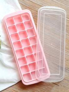 1pc 24-Compartment Transparent Silicone Ice Cube Tray, Easy To Unmold And Stackable, Suitable For Making Ice Cubes For Summer Drinks. Perfect For Kitchen, Parties And Home Use, A Must-Have For Back-To-School Season, And A Great Kitchen Gadget. - Multicolor - View 5