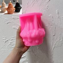 萬聖節幽靈雕像矽膠蠟燭模具 鬼屋幽靈樹脂石膏肥皂矽膠模具 歡樂萬聖節 - SZ850 - 查看 14