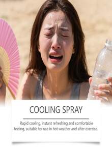 JAYSUING 1件/100ml/50ml 酷涼噴霧,即時降溫效果,隨時隨地清爽身體,輕鬆應對夏日酷暑,清新不黏膩,多場景適用,返校季夏季必備 - 降溫清涼噴霧 - 查看 5