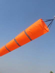1pc Wind Direction Indicator, Outdoor Weather Wind Sock, Reflective Wind Direction Test Bag, Heavy Duty 23.6 Inch Outdoor Wind Indicator, Bright Colors, Eye-Catching Appearance, Red/White/Orange Striped Durable Polyester Wind Sock, Suitable For Outdoor And Lawn, Airport, Farm, Park, Can Be Used For Wind Direction Indication On Roofs And Towers, Also As Yard Decor, Warning Flag - A - View 12