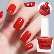 FOUR LILY 6.3ml Kuteks Kuku Berbasis Air yang Dapat Dikupas, Tanpa Perlu Dipanggang, Cepat Kering, Tahan Lama, Cocok untuk Salon, DIY, dan Penggunaan di Rumah, Tersedia Berbagai Warna - MultiWarna - View 39