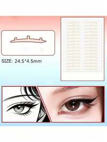 10 piezas de pegatinas de párpado doble 3D, impermeables, adecuadas para principiantes, invisibles y naturales, a prueba de sudor, adecuadas para el cuidado de los ojos, adecuadas para el maquillaje diario, ocasiones de fiesta y uso en la oficina. - Multicolor - Ver 5