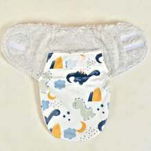 Cute Animal Print Design Woven Blanket - Soft, Breathable, Warm, Suitable For All Seasons, Perfect Gift For Children's Baptism - Gray Dinosaur - View 2