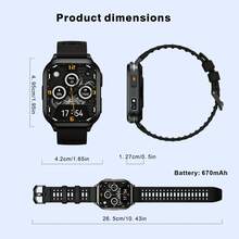 SENBONO New 2026 Video Watch, A Smartwatch That Can Take Photos/Record Audio And Video, LED Flashlight Function, 2.01-Inch High-Definition Screen, Multiple Sports Modes, 670mAh Battery, Photo Album, SMS Notification, Wireless Calling, Smartwatch/Camera Watch - View 8