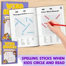 Word Search Puzzle Activity Book, Improve Focus And Language Skills By Finding And Circling Words, Perfect For Home, Work Breaks Or Travel - Word Search Workbook - View 3