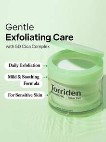 Torriden Balanceful Cica 舒緩保濕化妝棉 60 片，舒緩鎮靜、溫和去角質、保濕細緻肌膚，適合敏感肌日常使用，長效保濕，K-Beauty 韓系美妝，附贈 160ml/5.41 Fl. Oz - Toner 60 Pads - 查看 3