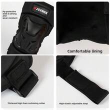 Motorcycle Knee Pads, PP Shell Anti-Fall Riding Protective Gear With Shock Absorption, 4-Piece Set Windproof Warm Adult Protective Equipment - Knee Pads (Male) - View 7