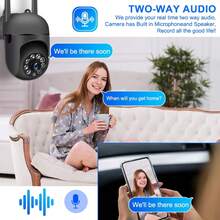 2pcs 1080P Indoor WIFI Camera, Home Security Camera, 2.4G Wifi Connection, Motion Detection And Visual Alarm Function, Color Night Vision, PTZ Technology, Two-Way Audio, 355° Pan/Tilt Zoom, Compatible With Smart Assistants, Suitable For Home/Factory Security, Store Anti-Theft, Community Perimeter Monitoring, Elderly And Child Care - Black - View 9