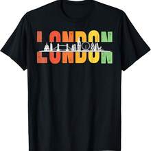 Skyline City London T-Shirt - Black - View 1