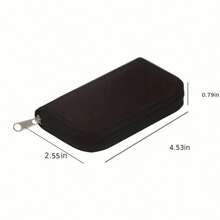 1 pieza Estuche portátil de almacenamiento de tarjetas de memoria, organizador con cremallera para tarjetas SD/TF, protector de tarjetas de memoria de cámara resistente a arañazos y al agua, opciones multicolor - Multicolor - Ver 5